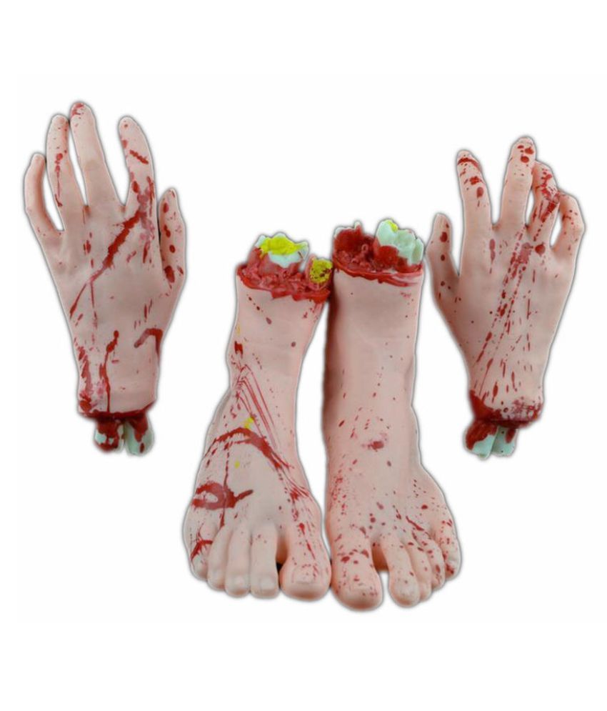 Cocoshope Decoration Halloween Horror Props Fake Human Arm Hands Bloody Scary Fake Hand Finger Leg Foot Haunted House Party Decorations Buy Cocoshope Decoration Halloween Horror Props Fake Human Arm Hands Bloody