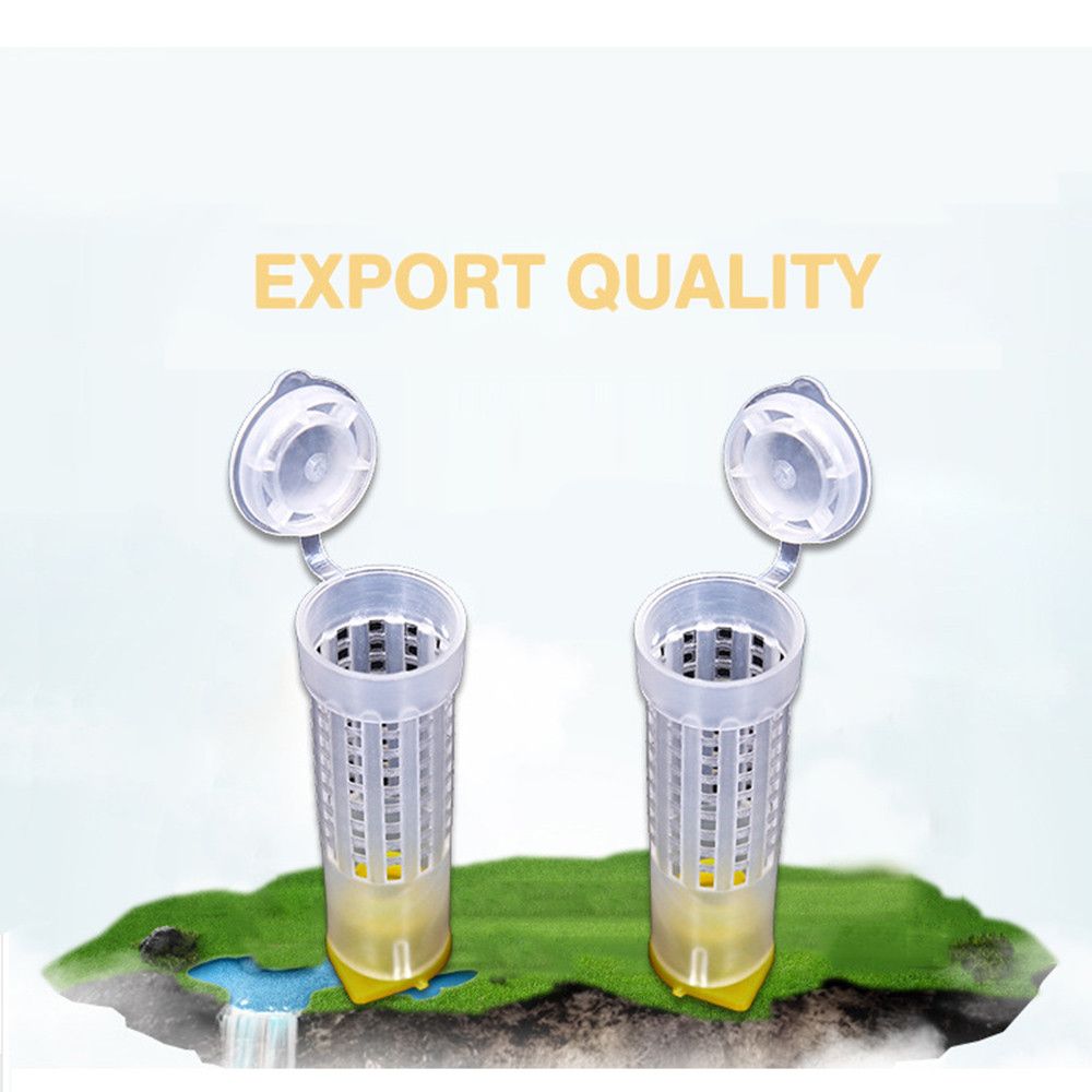 10x Plastic Beekeeping Bee Rearing Cup Queen Bee Tool Beekeepers Equipment DIY
