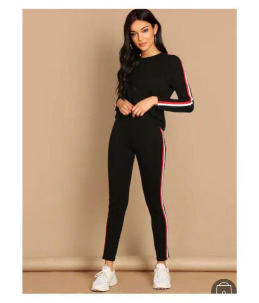 Buy Super Dry Cotton Tracksuits - Black Online at Best Prices in India ...