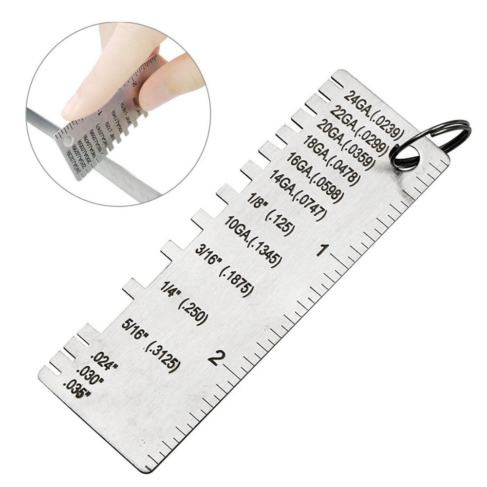 DGOL Stainless Steel Mini Portable Metal Sheet Thickness Gauge Material Wire Thickness Gage