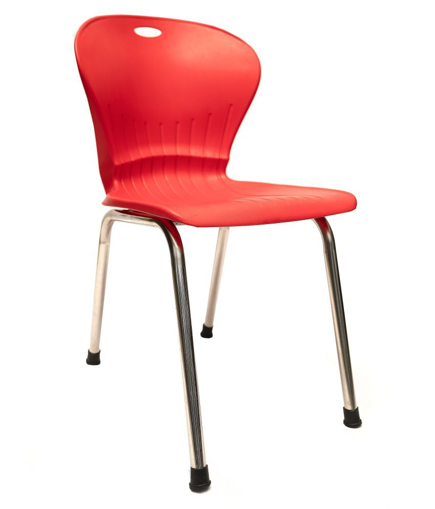 Plastic Cafeteria Chair (Finish Color - Red) - Buy Plastic ...