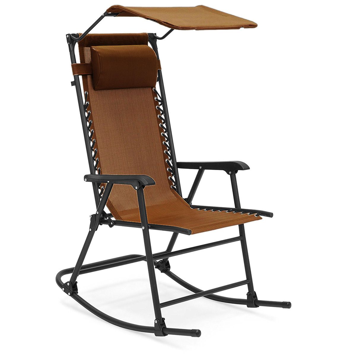 Folding Rocking Chair Portable Outdoor, Fold Up Rocking Chair With Canopy