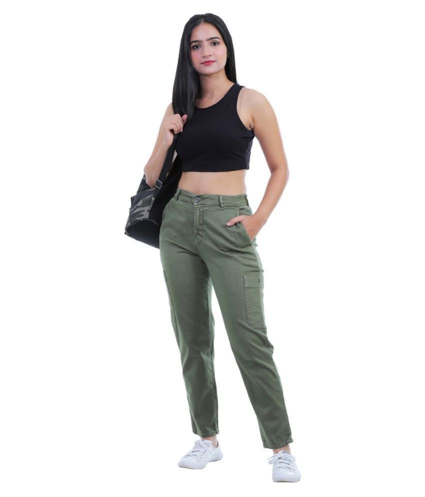 womens cargo pants with pockets india