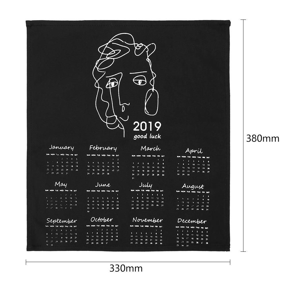 2019 Beauty Yearly Advent Cloth Calendar Wall Door Hanging