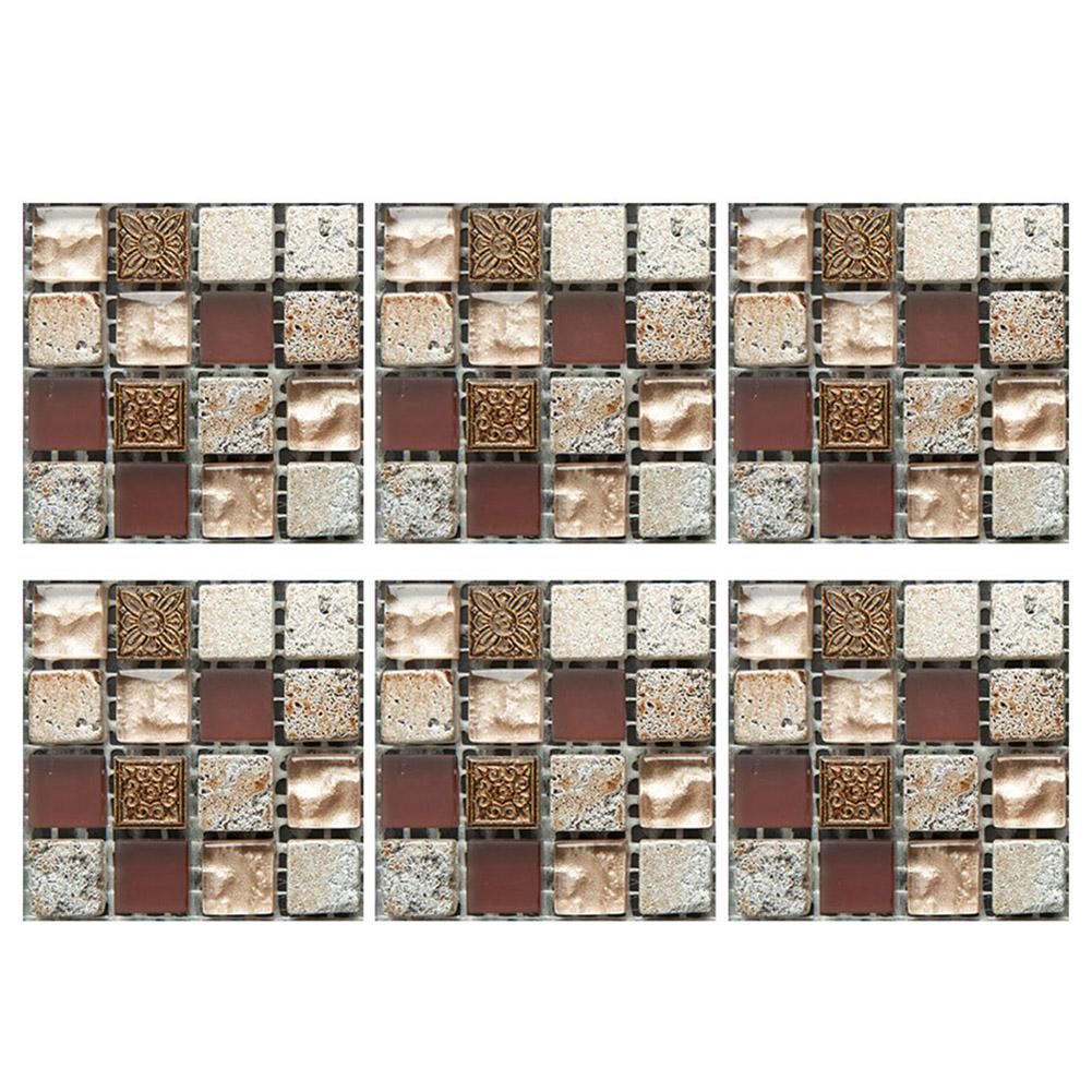 6pcs Waterproof Tiles Mosaic Wall Stickers Kitchen Adhesive Decor Msc030 Buy 6pcs Waterproof Tiles Mosaic Wall Stickers Kitchen Adhesive Decor Msc030 Online At Best Prices In India On Snapdeal