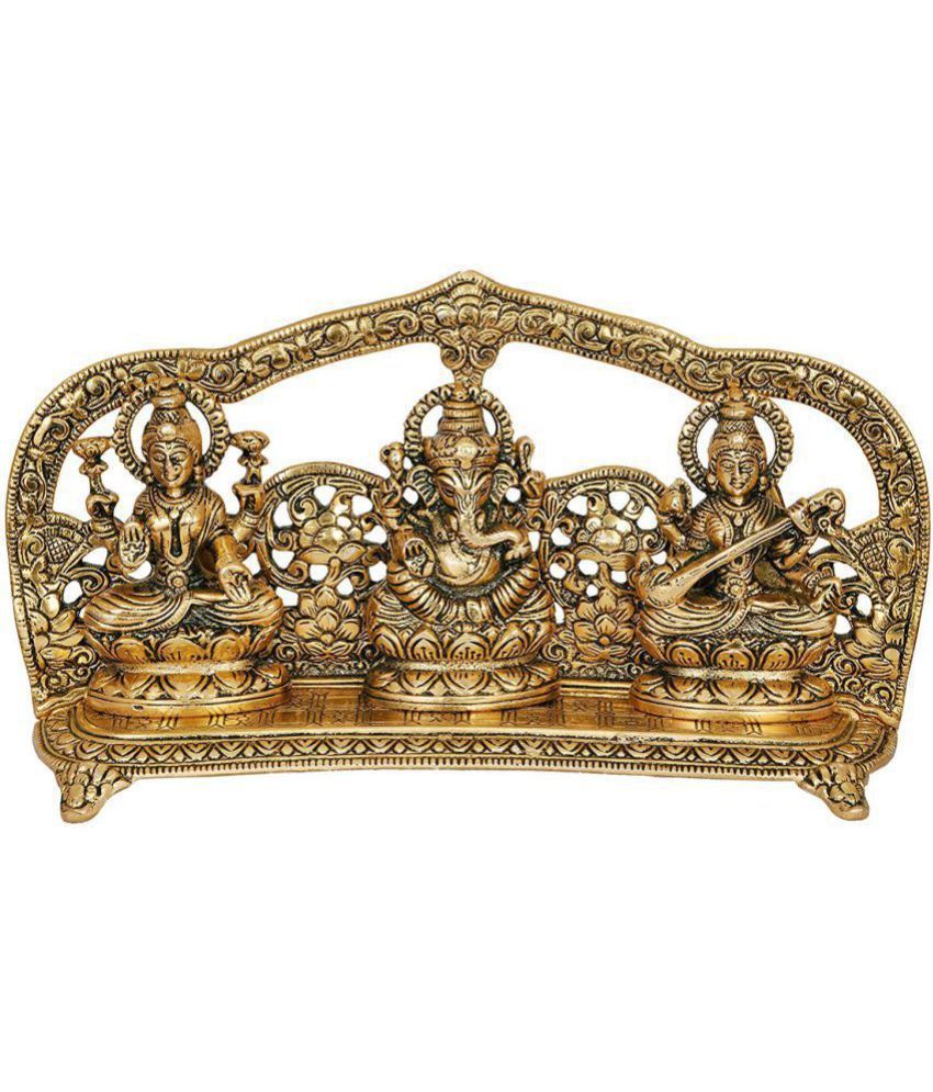     			JSK ART  Laxmi Ganesh Decorative Brass Idol Show Piece- Pack of 1