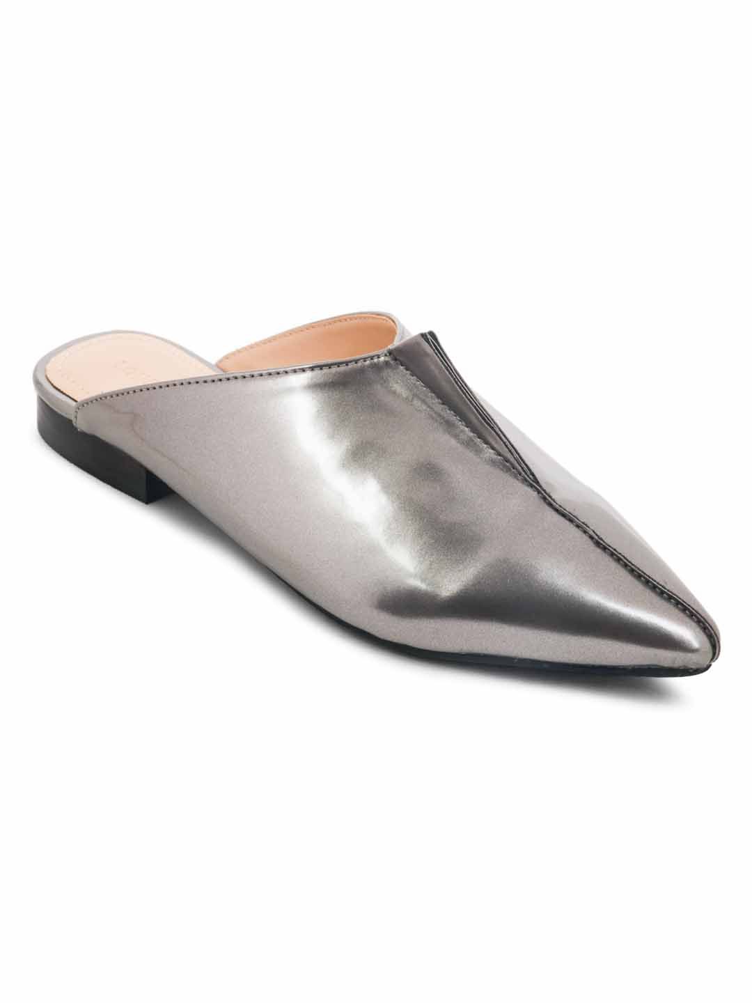 pewter flats size 10