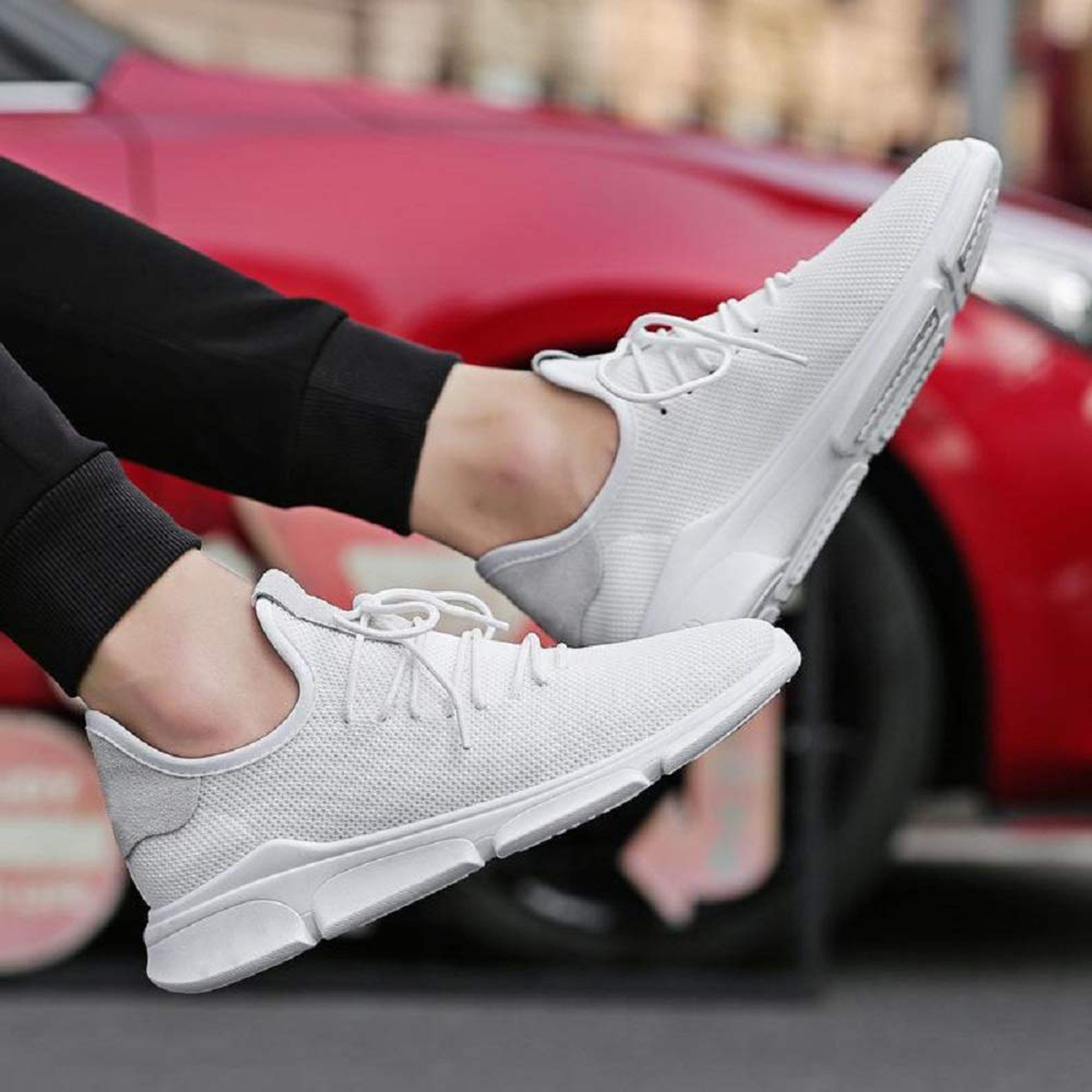 nicce white trainers