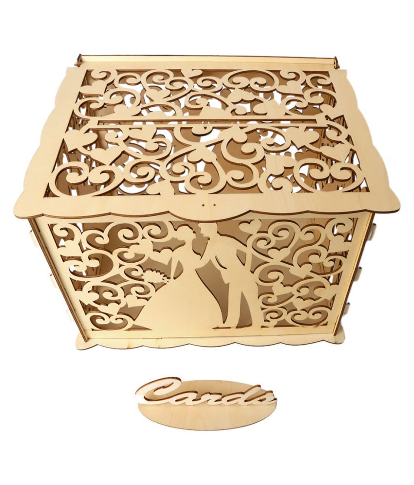 Cocoshope Do It Yourself Kits Diy Wooden Wedding Card Box With