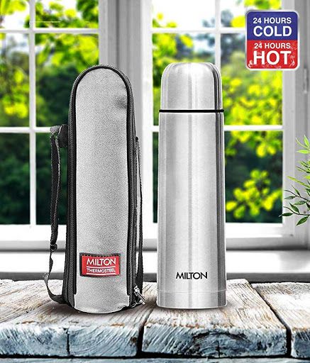 Milton Thermosteel Flip Lid Flask 1000ml Silver Ec Tms Fis 0058 Silver Buy Online At Best Price In India Snapdeal