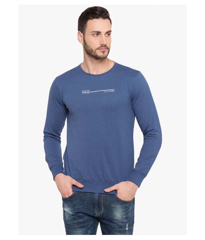 Status Quo Blue Round Sweatshirt