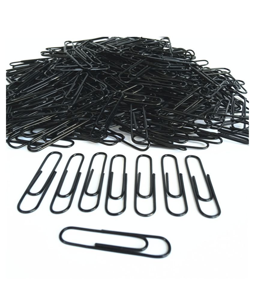 100PCS Black Office Paper Clip School Supplies Study Article: Buy Online at  Best Price in India - Snapdeal