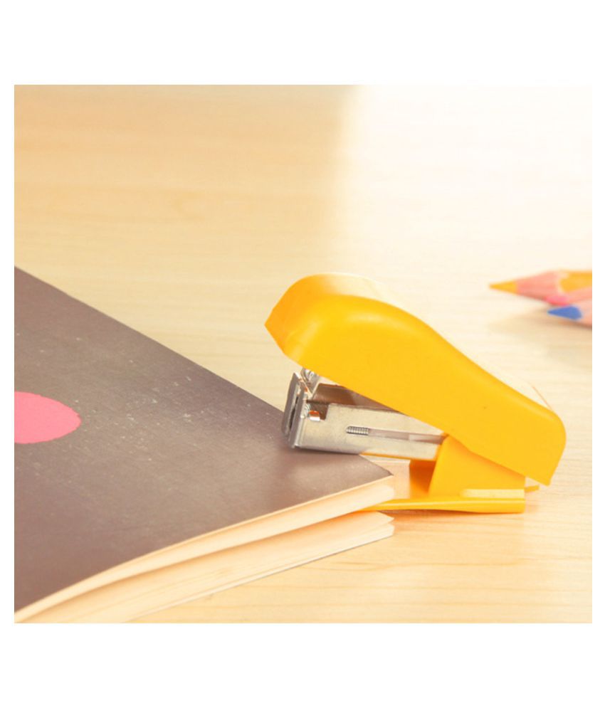Office Student School Home Mini Cartoon Paper Document Stapler With Staples*-* 