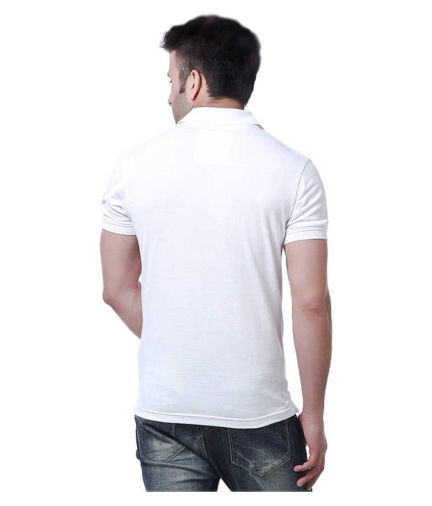 polyester white tshirt