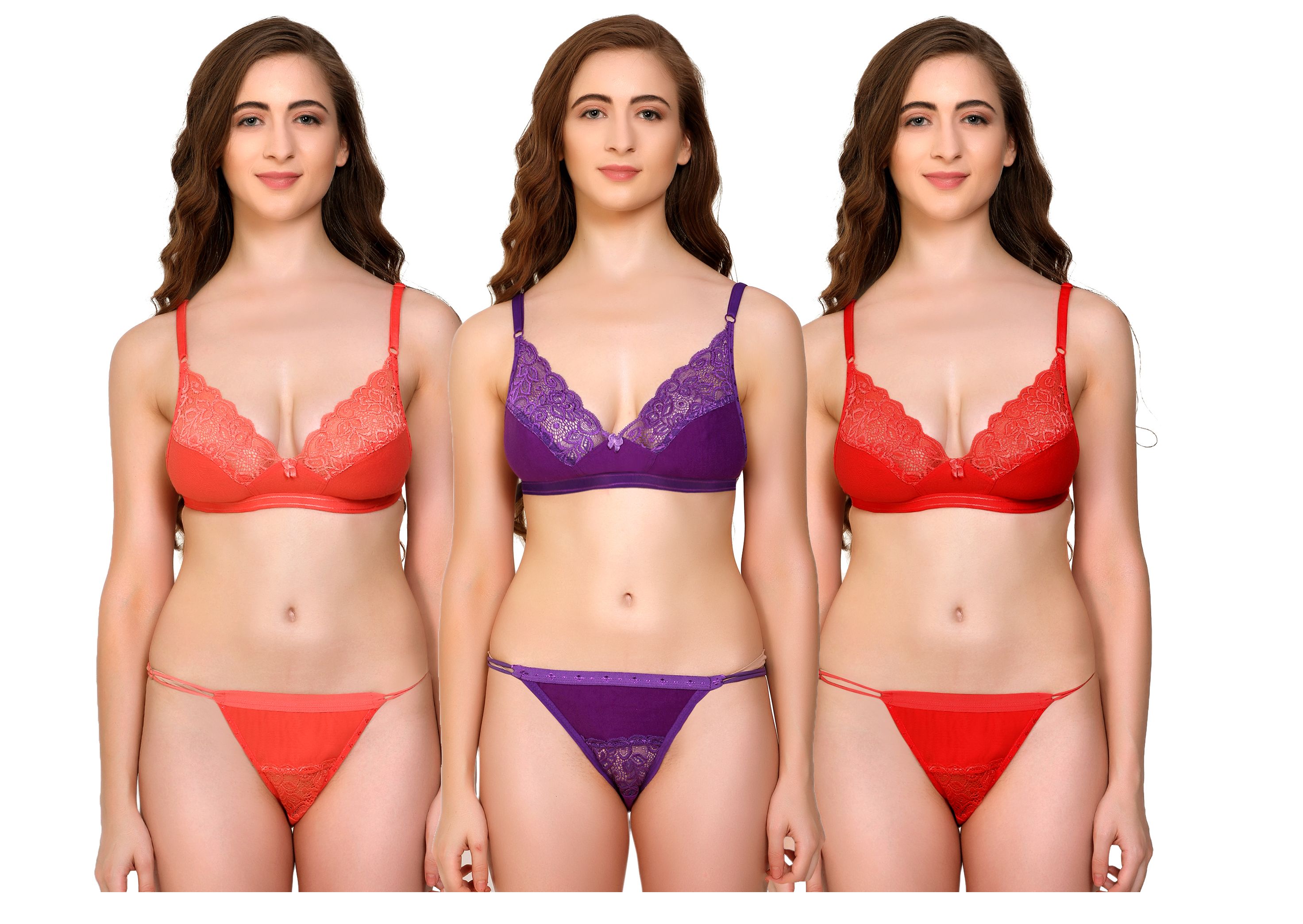 Buy Db Enterprise Satin Bra And Panty Set Online At Best Prices In India Snapdeal 8693