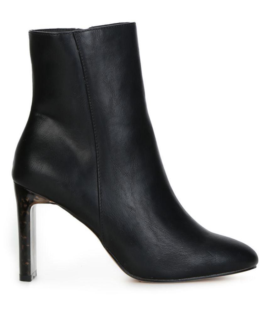truffle collection mid heel ankle boots