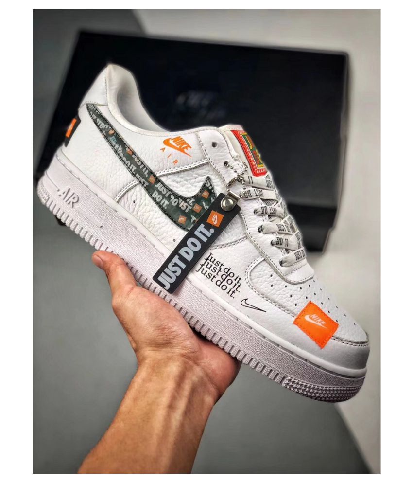 nike air force 1 white just do it