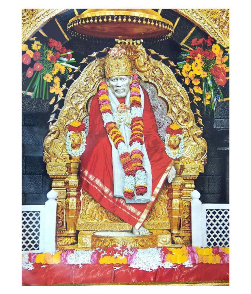     			wallpics sai baba Paper Photo Wall Poster Without Frame