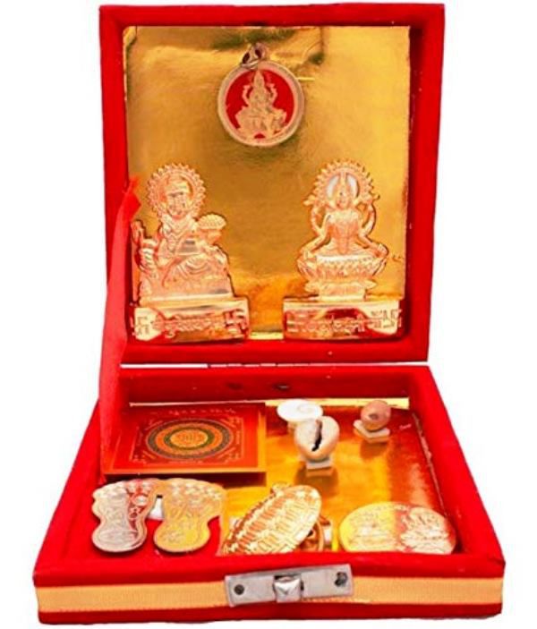     			Bansiwal Shri Kuber Dhan Laxmi Varsha Yantra for Prosperity & Good Luck Brass Yantra (Pack of 1)