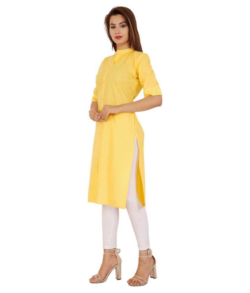 Yellow leggings matching kurti clearance