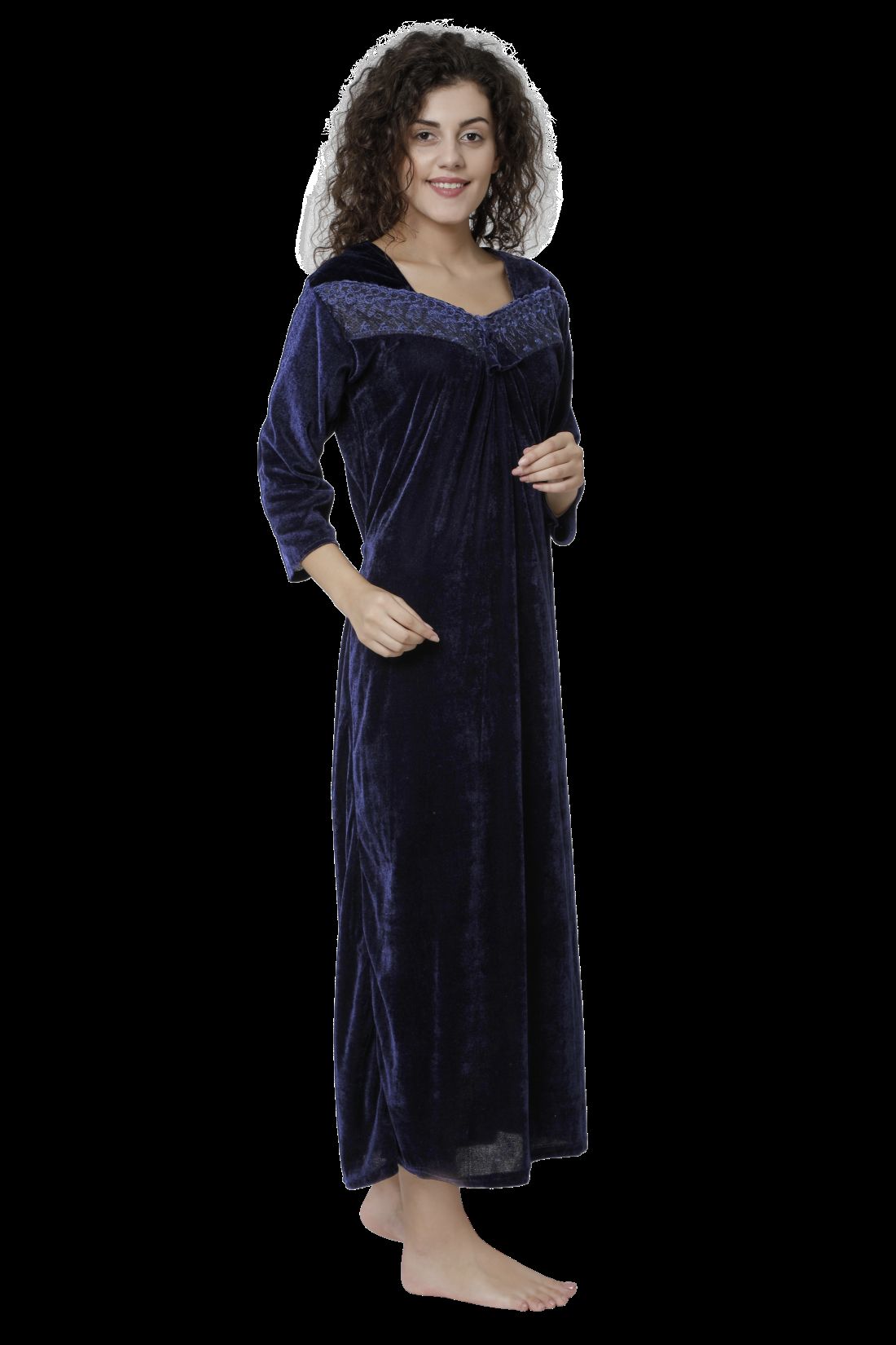 velvet nighty design
