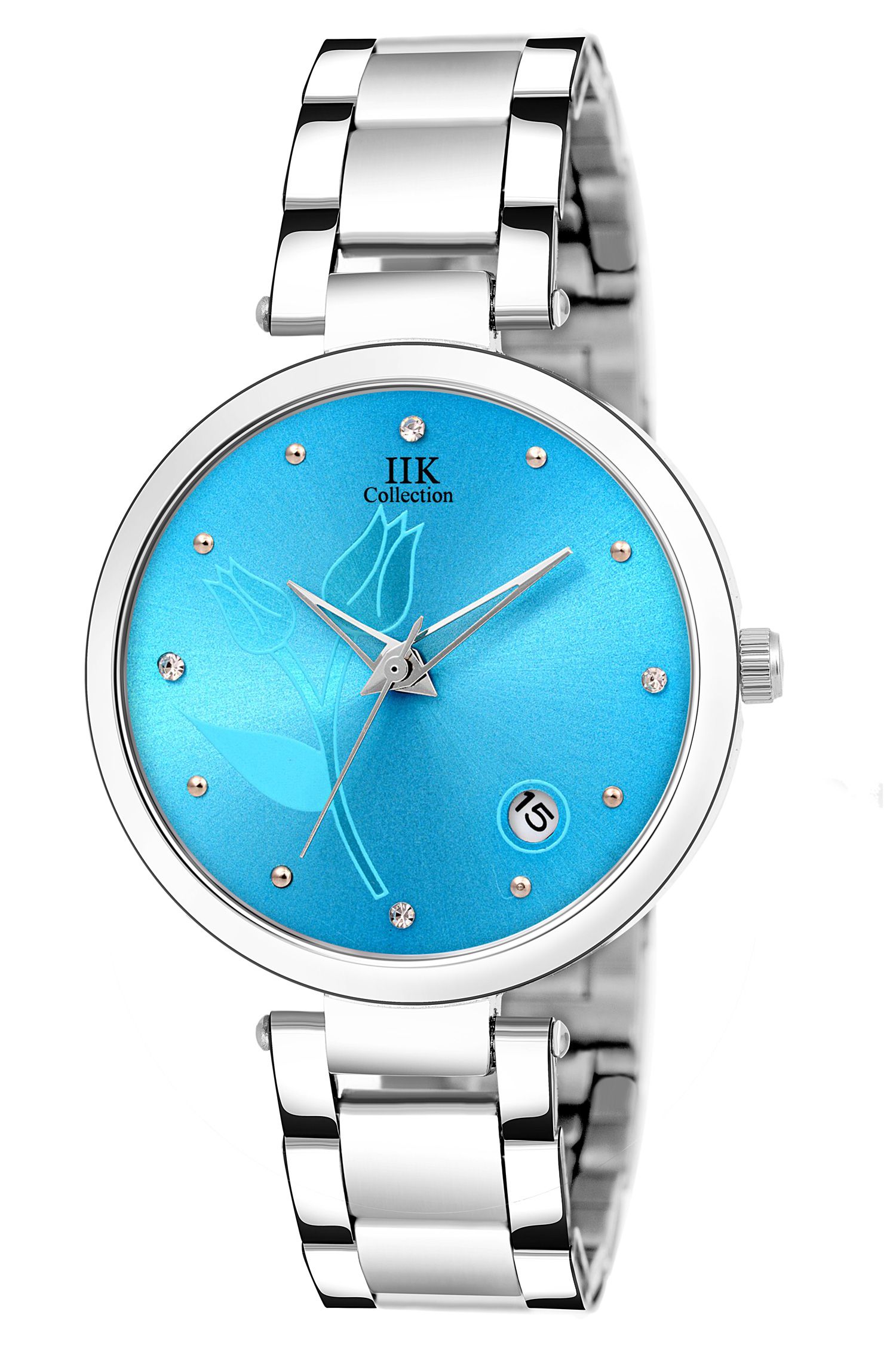 IIK COLLECTION Stainless Steel Round Womens Watch