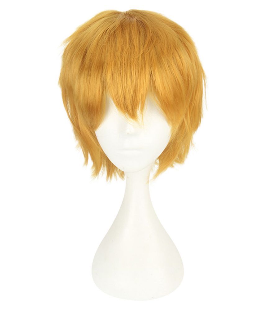 Multi Color Short Straight Hair Wig Anime Party Cosplay Full Sell