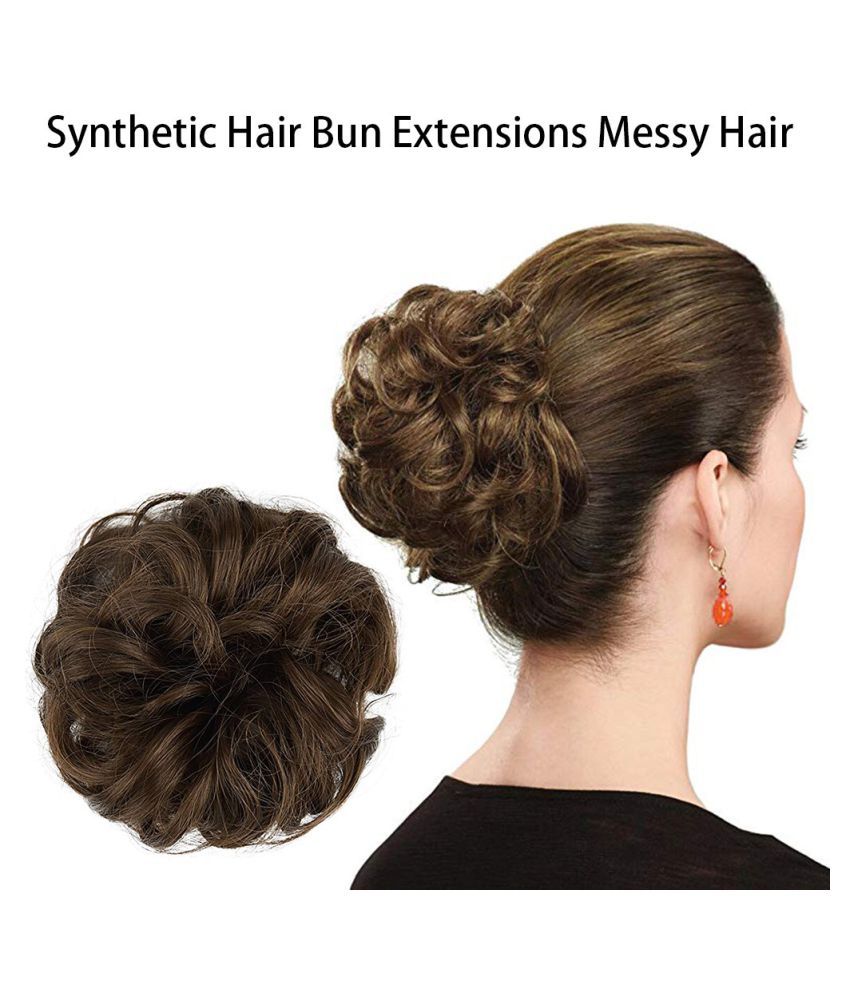 Synthetic Hair Bun Extensions Messy Hair Scrunchies Hair Pieces
