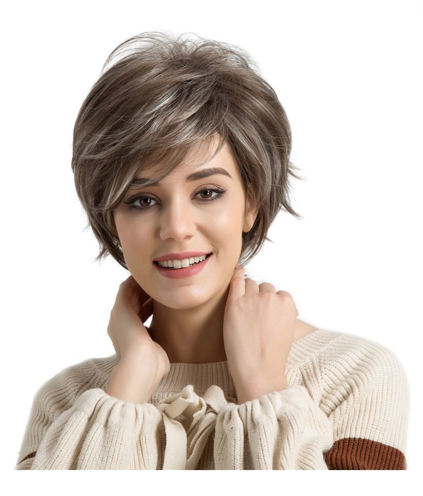 Fashion Wig Short Haircut Wigs Short Human Hair Synthetic Wig Ps