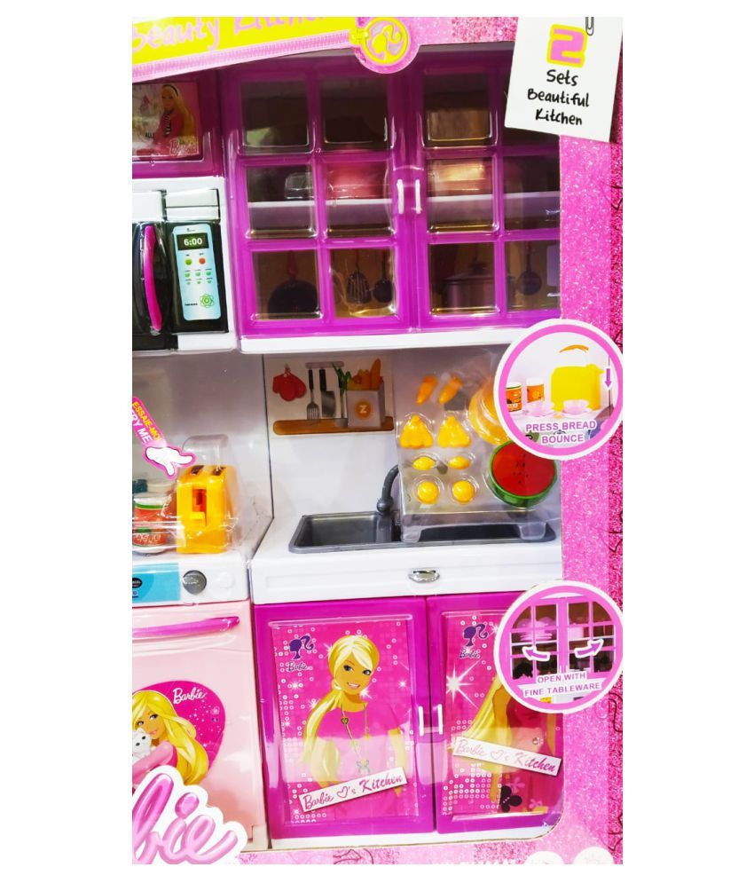 toy barbie kitchen set