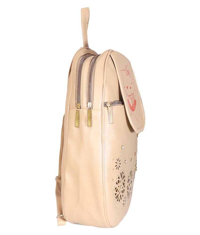 large cream backpack