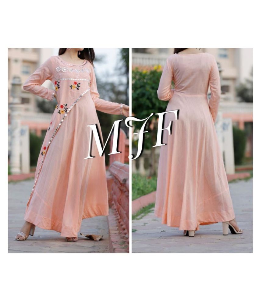 double layer anarkali kurti