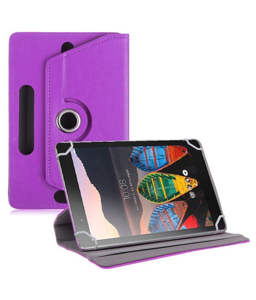 Lenovo Tab 3 8 Plus Flip Cover By TGK Purple