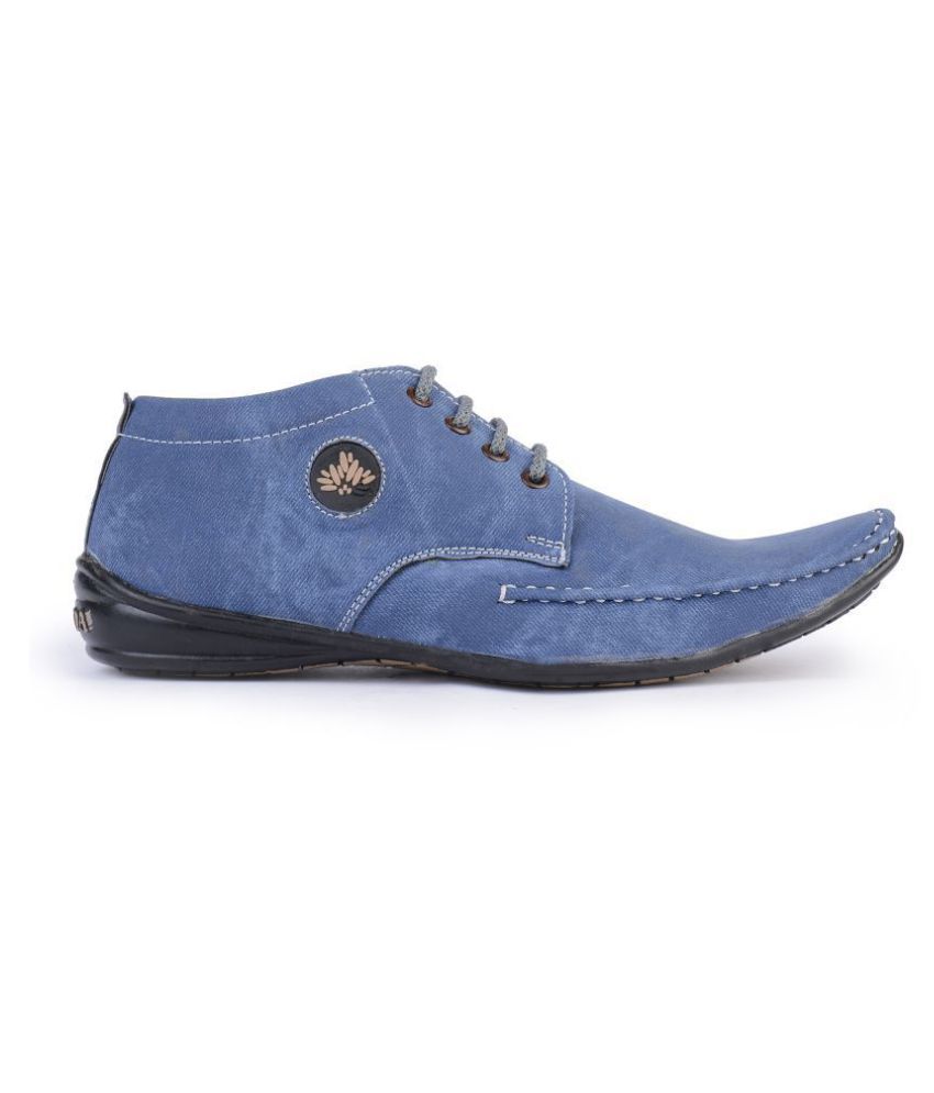 semana blue smart casual shoes