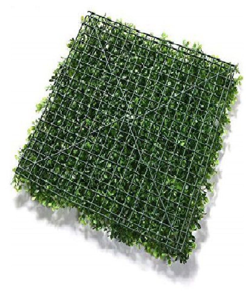 The Cottage Artificial Green Leaves Mat Green Shrubs Plastic Pack of