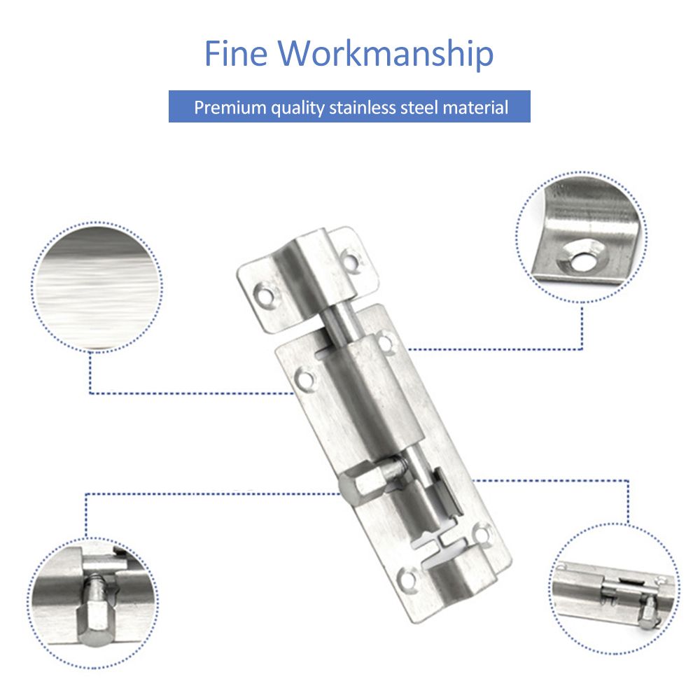 Buy Westore 1 Pc 3 Inch Stainless Steel Slide Latch Lock Barrel