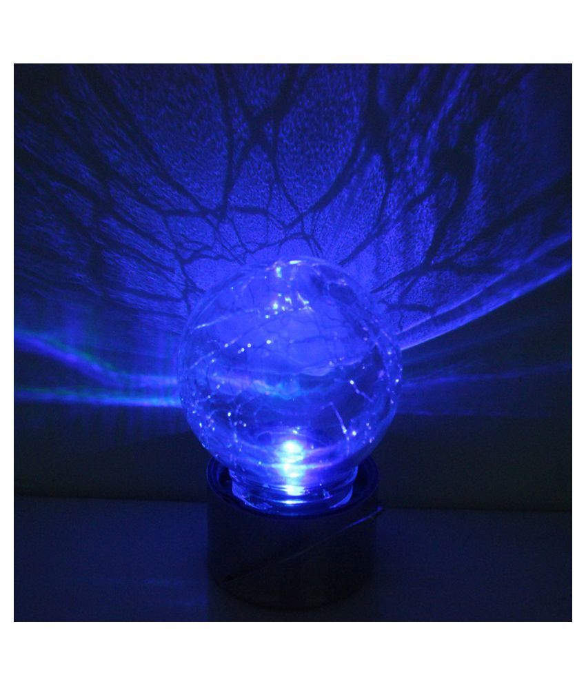 Solar Hanging Led Light Crackle Glass Globe Pendant Lamp Color