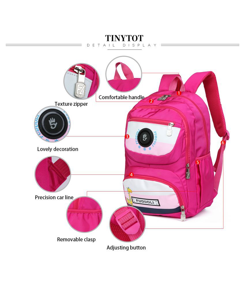 Tinytot Pink Backpack - Buy Tinytot Pink Backpack Online at Low Price ...