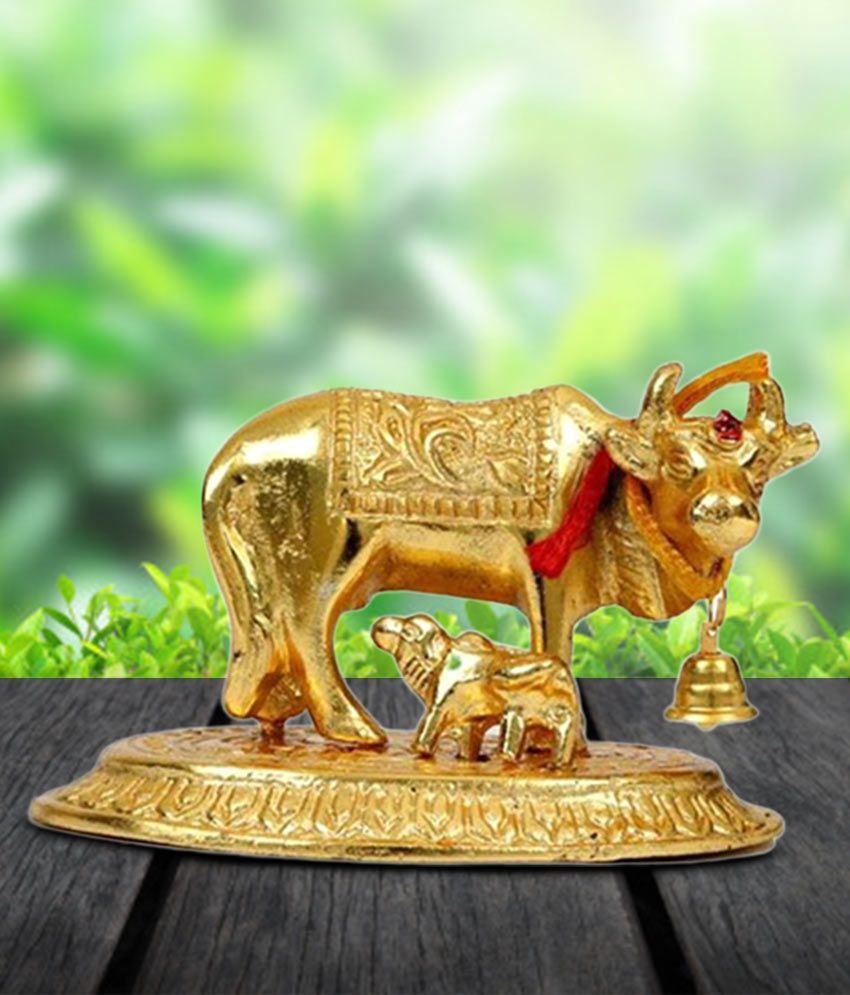     			only 4 you Kamdhenu Cow Brass Idol