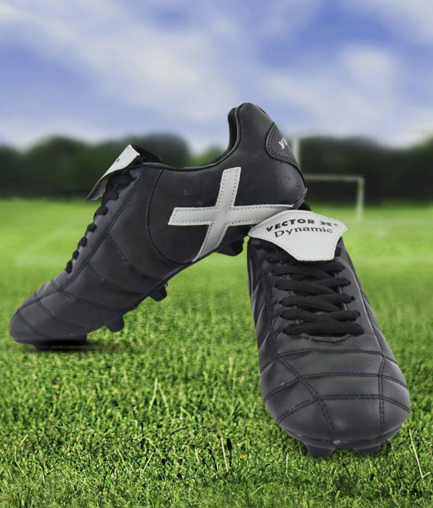Vector X Dynamic Black Football Shoes: Buy Online at Best Price on Snapdeal