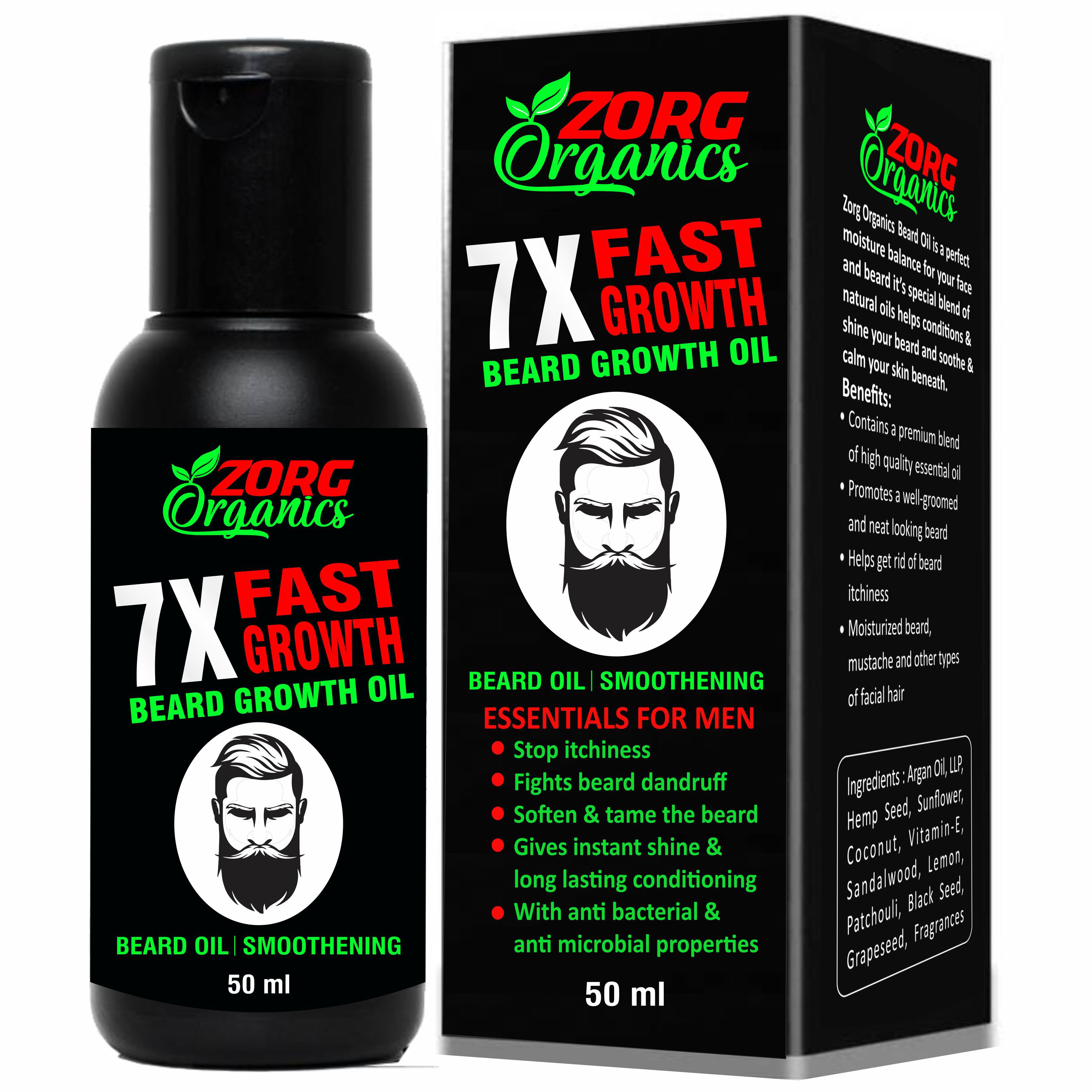     			Zorg Organics 7X Growth Beard Oil Hair Oil 50 ml