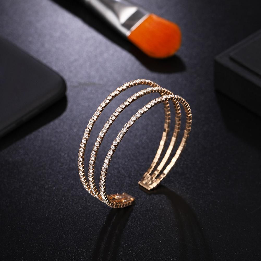 3 layer gold bangle