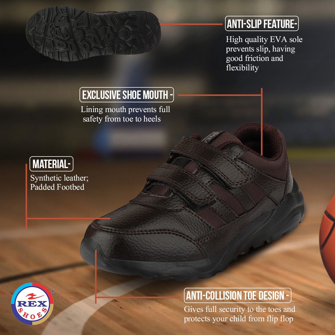 boys velcro sneakers