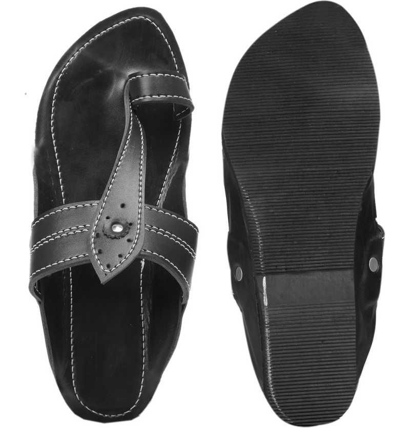 kolhapuri chappal gents black