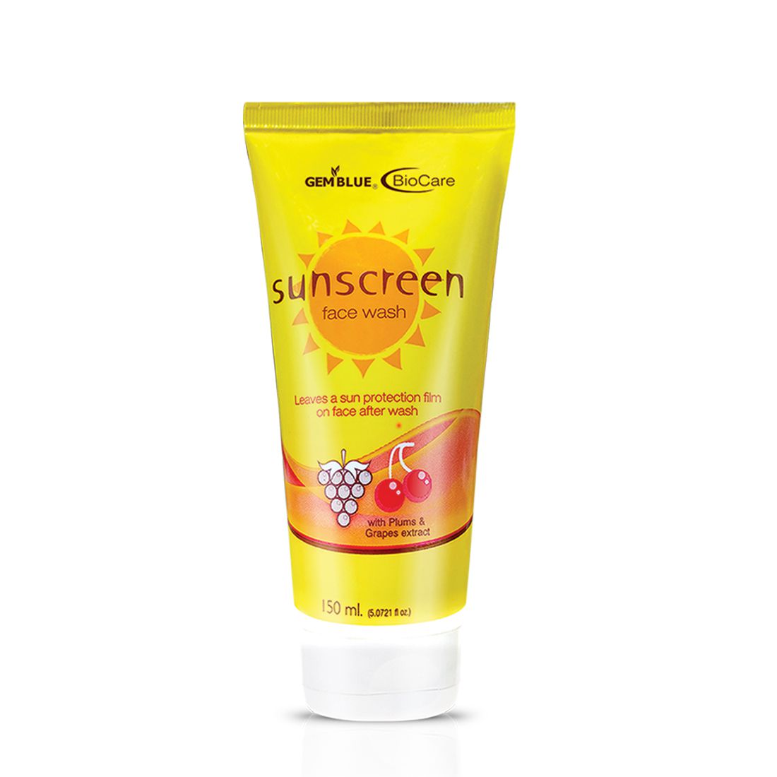     			gemblue biocare Refreshing Sunscreen Face Wash 150 mL