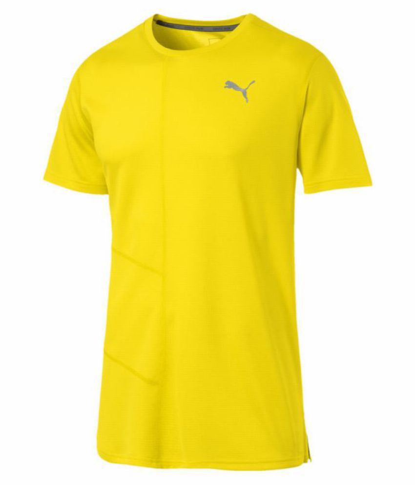 puma yellow t shirt