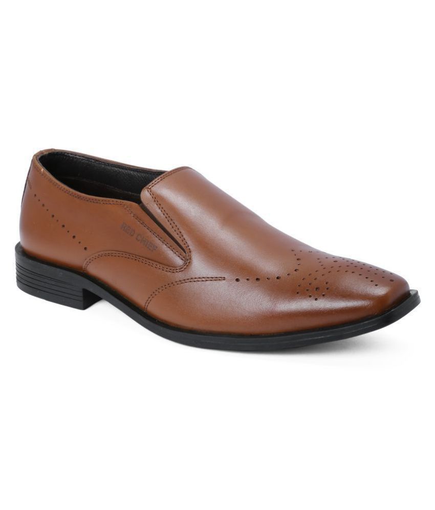 red chief new leather shoes