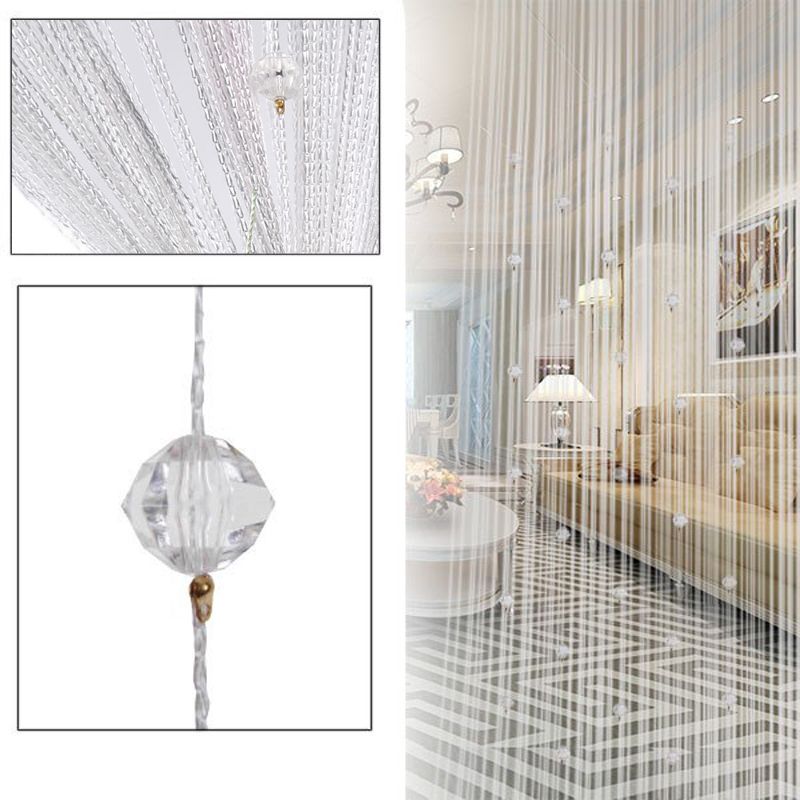 Decorative String Curtain Beads Wall Panel Fringe Room Door Window