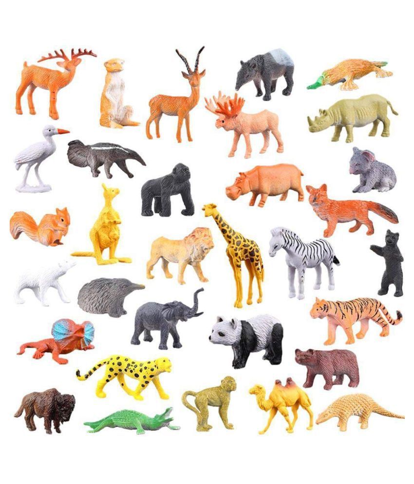 JGG Rubber Realistically Detailed Wild Animal Figurine Toys for Kids ...