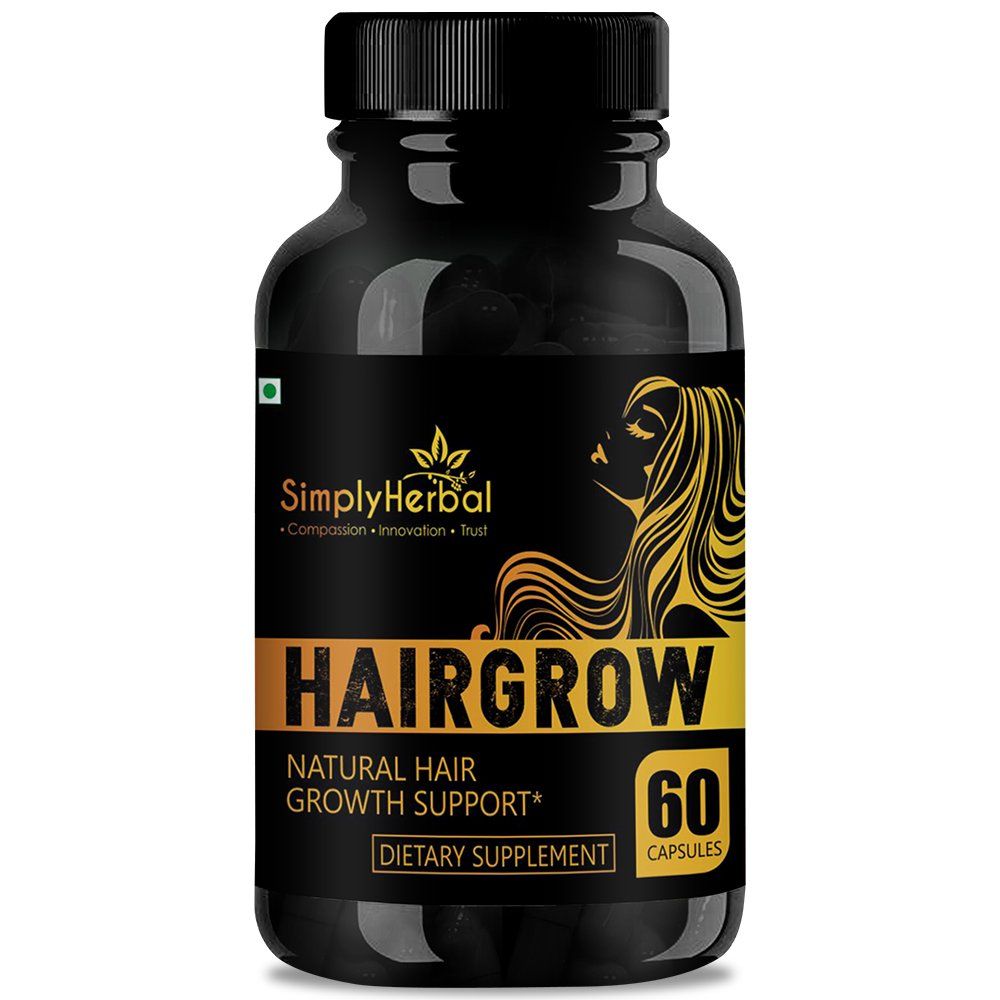 Simply Herbal Hair Grow Capsules Natural Extracts For Hair Growth Capsule 60 no.s Buy Simply